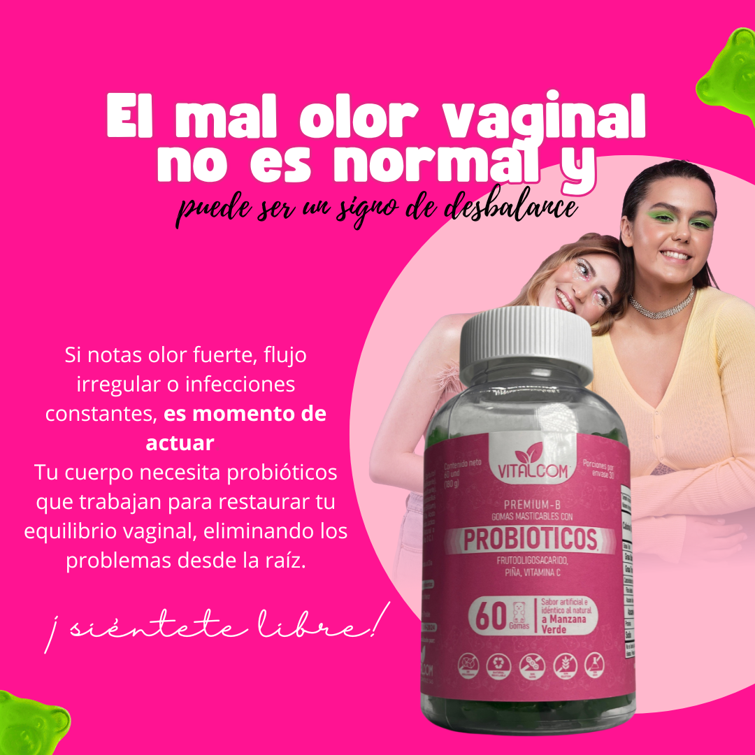 GOMAS PROBIOTICOS VITALCOM X60