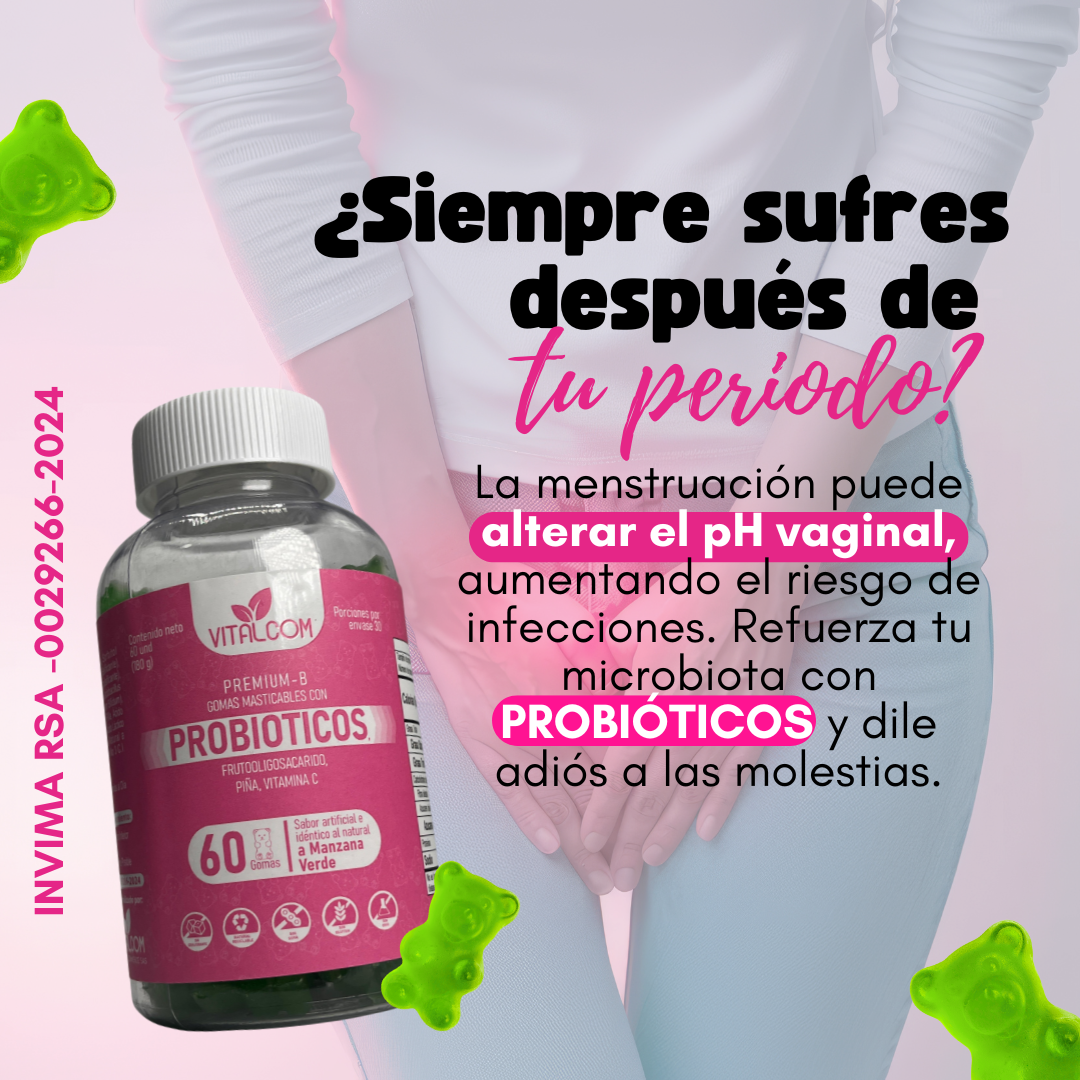 GOMAS PROBIOTICOS VITALCOM X60