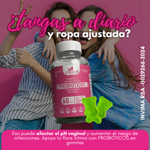 GOMAS PROBIOTICOS VITALCOM X60